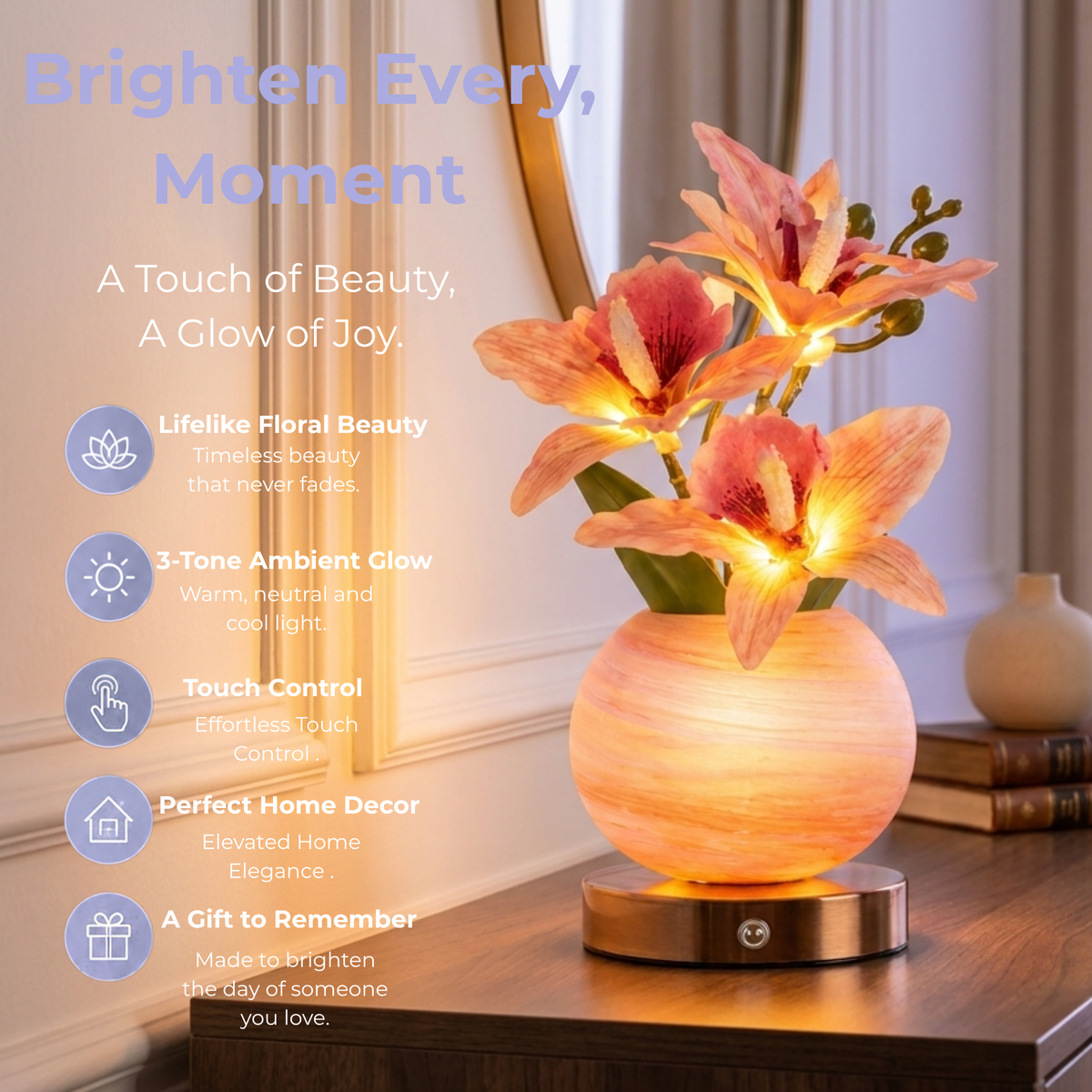 Eloria Bloom Touch Lamp